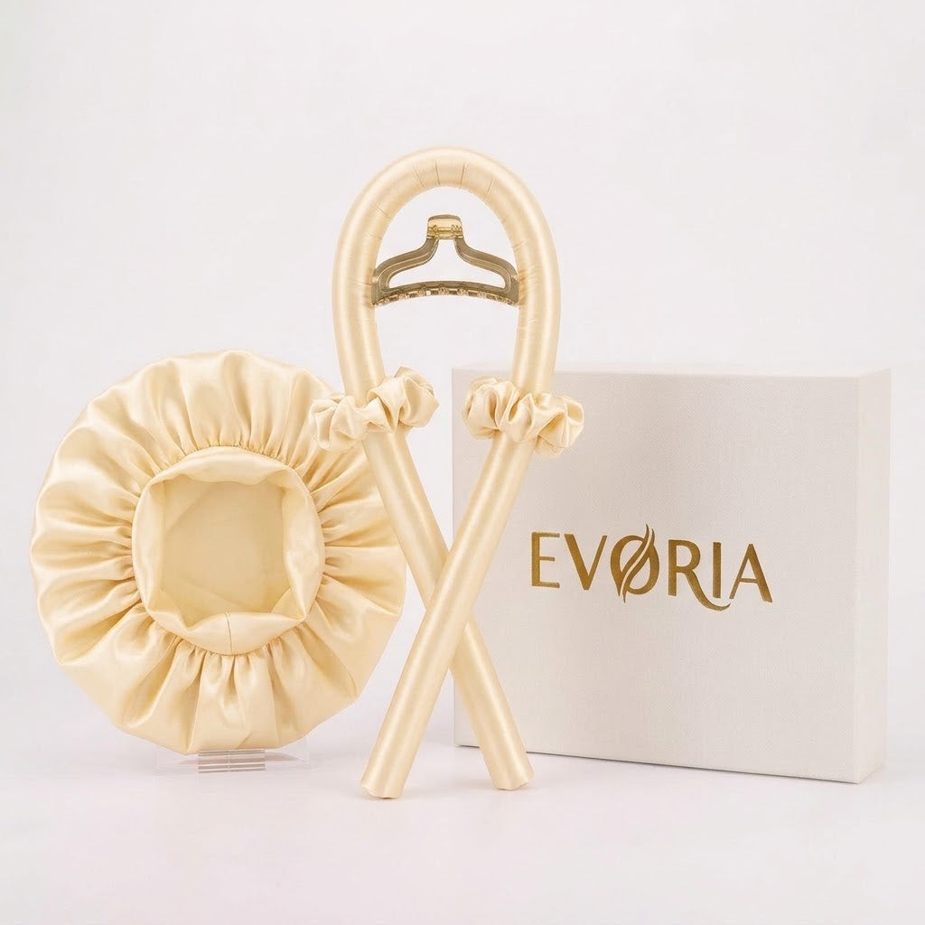 🌙 Evoria™ Luxury Overnight Curl Set | Effortless Overnight Curls
