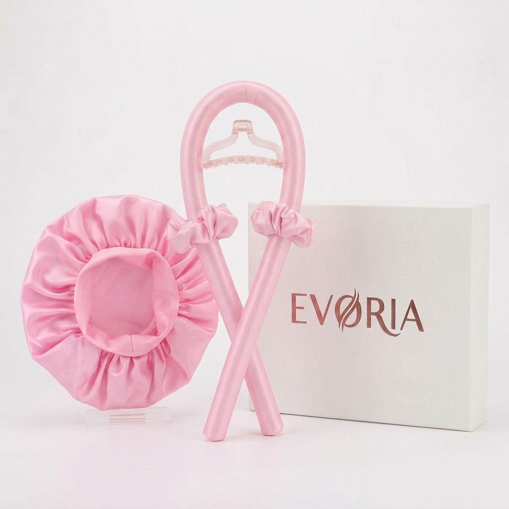 🌙 Evoria™ Luxury Overnight Curl Set | Effortless Overnight Curls