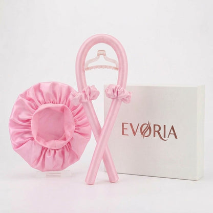 🌙 Evoria™ Luxury Overnight Curl Set | Effortless Overnight Curls