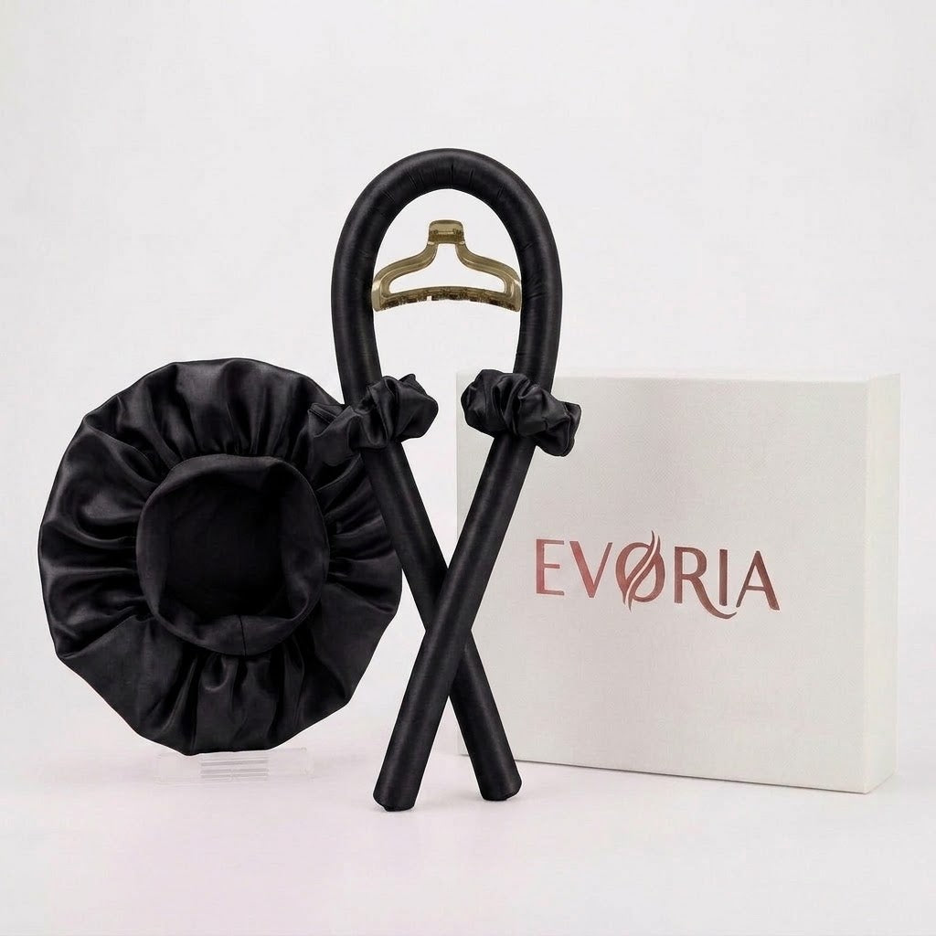 🌙 Evoria™ Luxury Overnight Curl Set | Effortless Overnight Curls